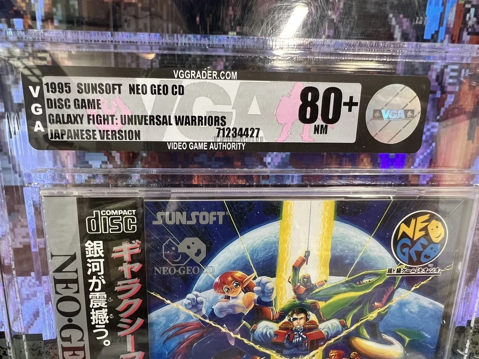 1995 Neo Geo CD Galaxy Fight Graded VGA 80 NM+ Brand New SEALED JPN - Image 2 of 4