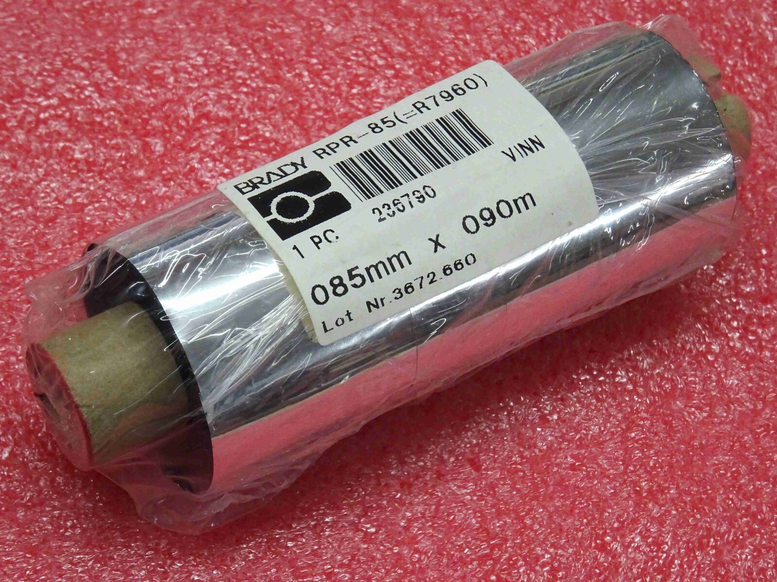 Ruban transfert thermique Brady RPR-85 anti-bavure pour étiquettes logistiques lisibles
