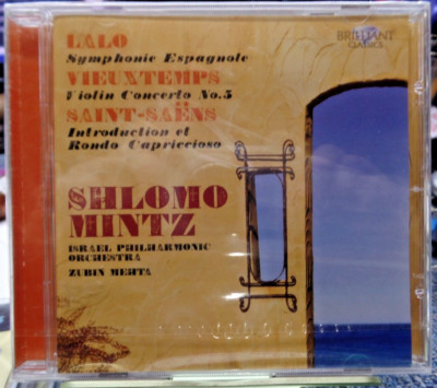 Shlomo Mintz:  Lalo, Camille Saint-Saëns 2010 Brilliant Classics CD NEW