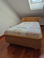 letto 1 piazza e mezzo All'italiana Gervasoni In Vimini Completo Di Rete A Doghe