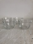 4 Vintage Libby Clear Glass Pudding Dessert Cup 3.25” Kitchen Prep Bowl Set — photo 1