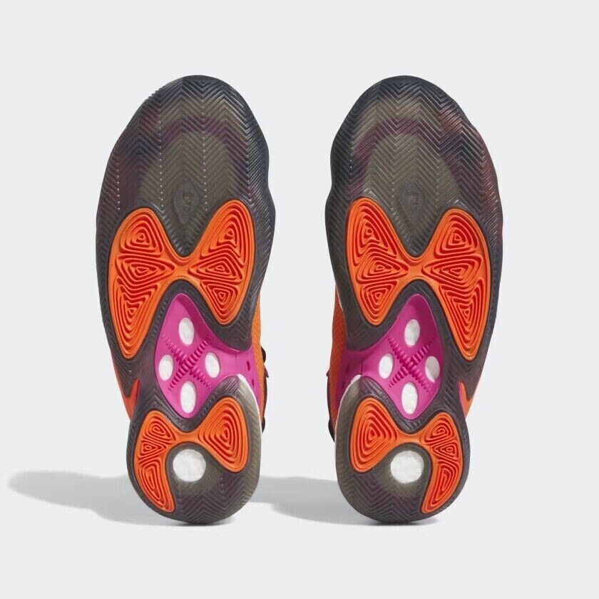 Adidas Basketball Shoes BYW Select Low Black Impact Orange