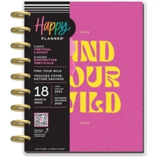 Happy Planner 2024-2025 "FIND YOUR WILD” Classic Vertical Layout 7” x 9.25”