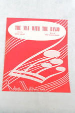 1952 The Man With The Banjo Vintage Sheet Music, Robert Mellin Inc Fritz Reichel