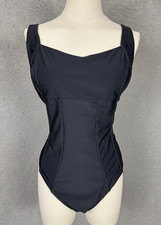 Cupshe Women's One Piece Swimsuit Tummy Control Padded XL Black NWT's.