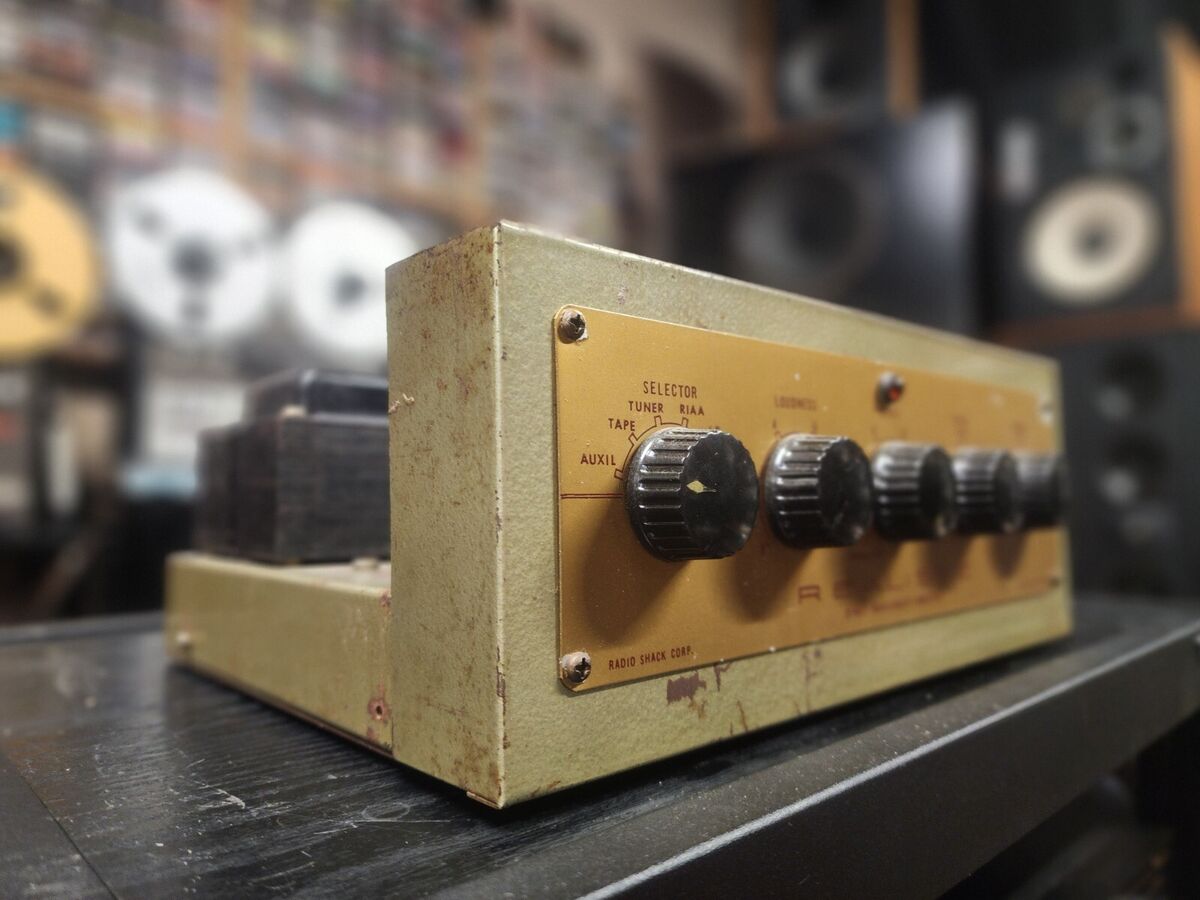 Rare Vintage 1950s Radio Shack Realistic Tube Amplifier Pro Rare Vintage 1950s Radio Shack Realistic Tube Amplifier Pro