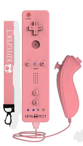 Remote Controller & Nunchuck For Nintendo Wii/Wii U Games Console! Electric PINK - Photo 1 sur 2