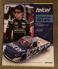 Nascar Truck Series Driver #77 Andres Perez de Lara Telcel 2025 Postcard