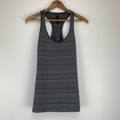 90 Degrees by Reflex Racerback Tank Top Women's Size Small Black Gray Active Gym