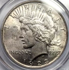 1923 Peace Silver Dollar PCGS MS-62 Vam 1D Whisker Cheek Variety Top 50