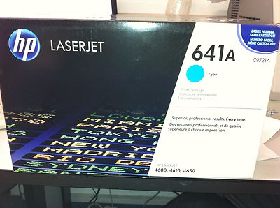 Original HP Toner C9721A 641A  LJ 4600 4650 cyan A-Ware black box