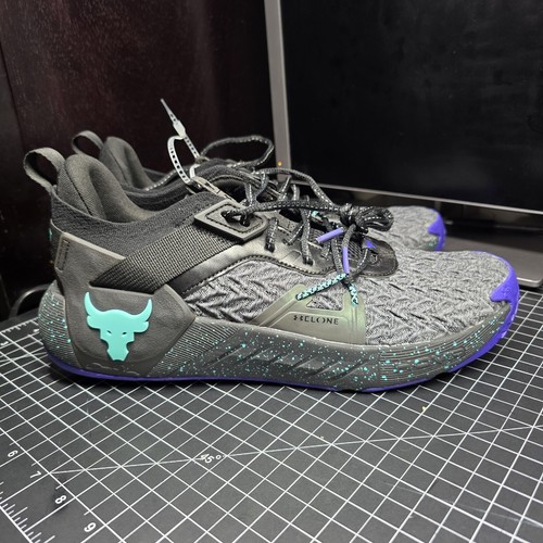 Size 11.5 Under Armour Project Rock 6 Black Neptune for sale online