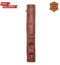 Genuine Leather Golf Bag Vintage Golf Sunday Bag Pencil Carry Bag UK