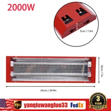 2000W 4Pcs Spray Baking Booth Infrared Paint Curing Lights Heating Lamp Heaters