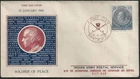 India 1965 UNEF UN Forces Indo China FPO 743 FDC First Day cover