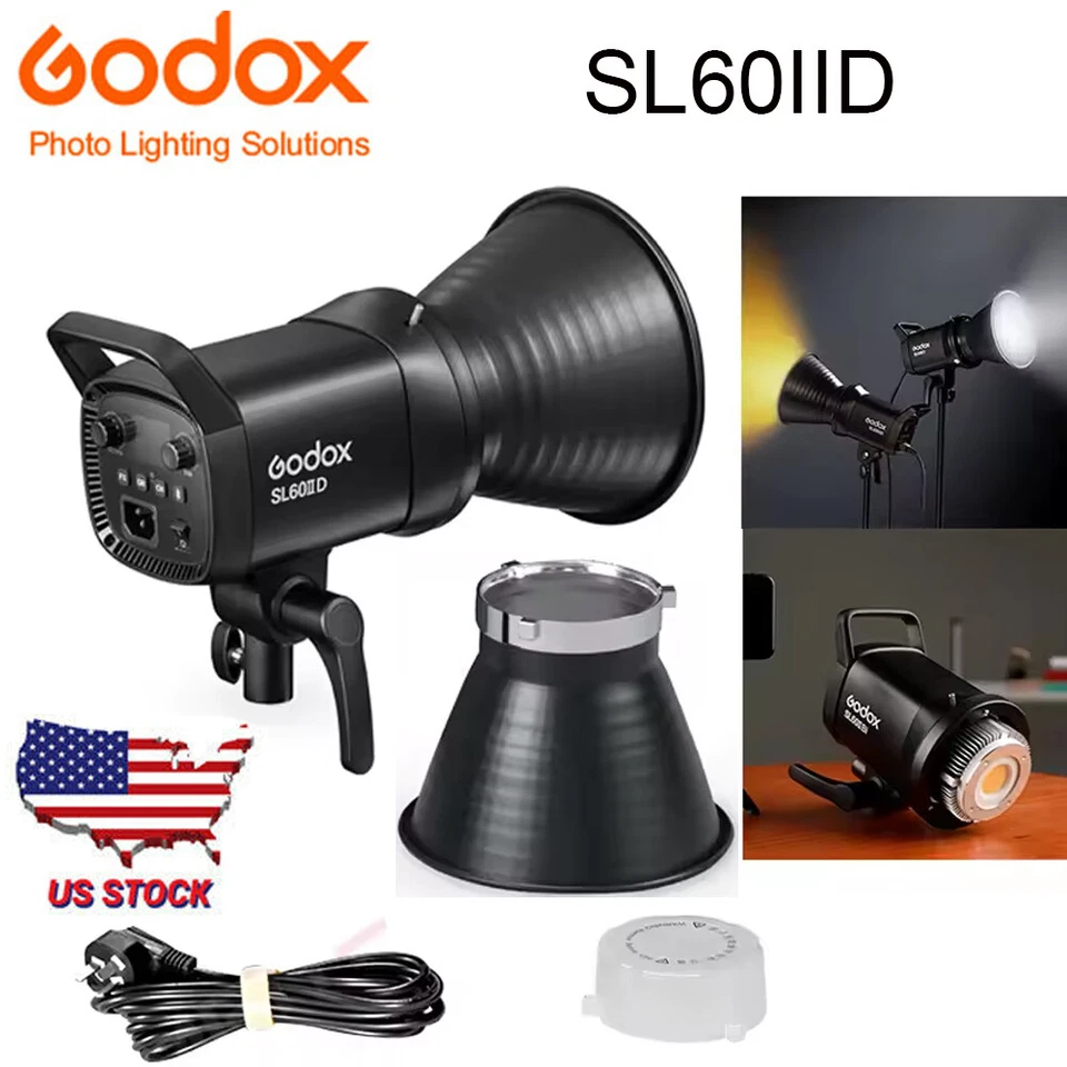 US Godox SL60IID SL60II-D 70W COB LED Video Light 5600±200K App Control Light - Image 2 of 4