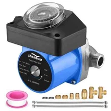 Hot Water Recirculating Pump - 100W Instant Water Heater Pump with Timer for Tan