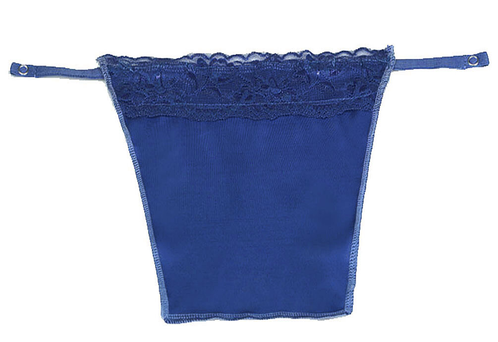 6 Pack Instant Camisole Chest Cover Up Modesty Panel Navy Lace