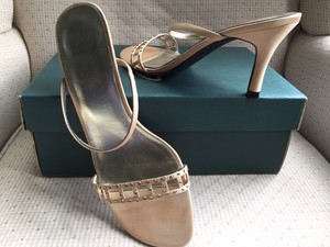 clarks gold heels