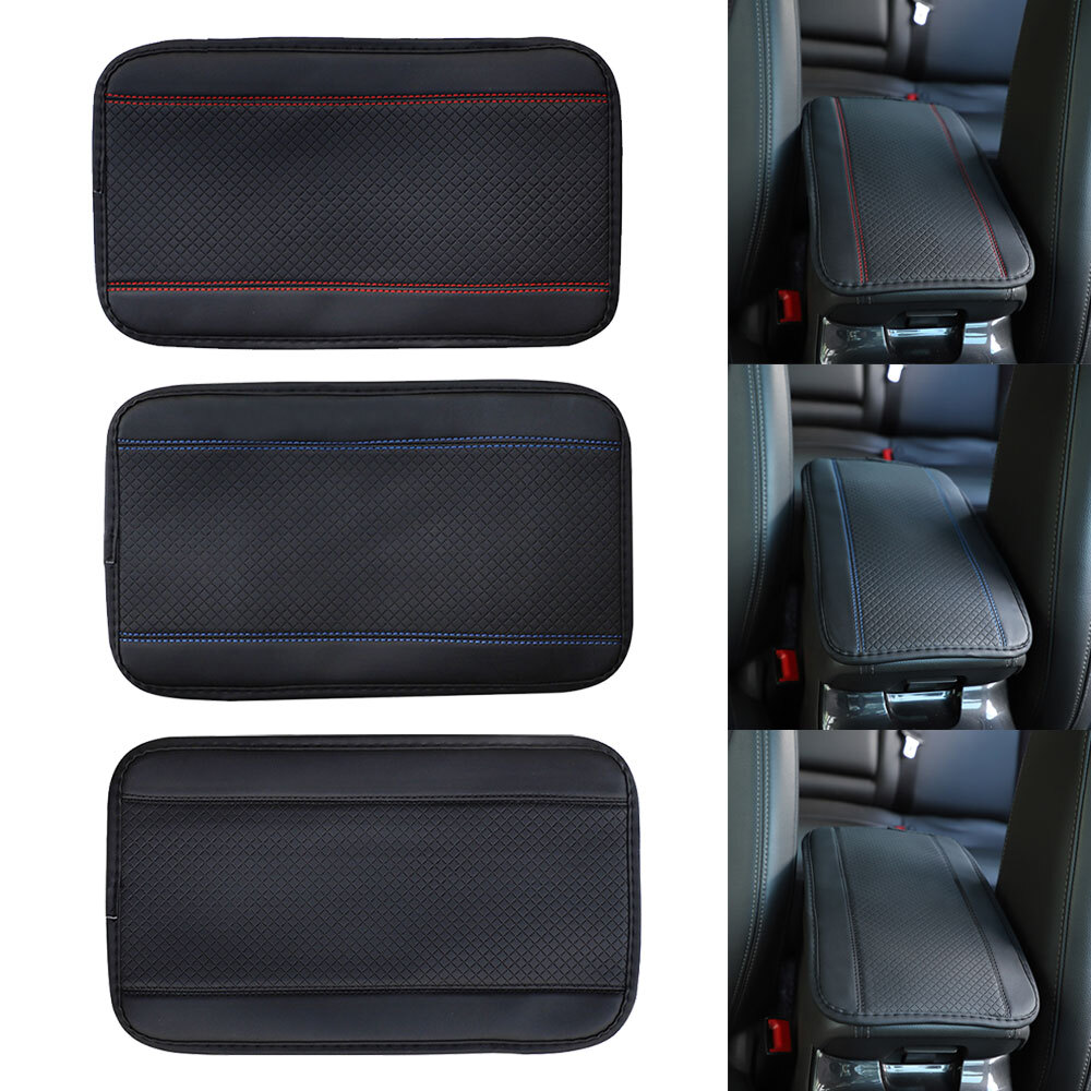 Car Armrest Cover Pads Center Console Box PU Leather Cushion Mats Accessories