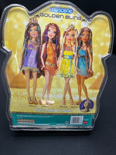 Barbie Mattel 2008 - My Scene Golden Bling - Kennedy - sin usar, en caja - pelo con cuentas - Imagen 16 de 16