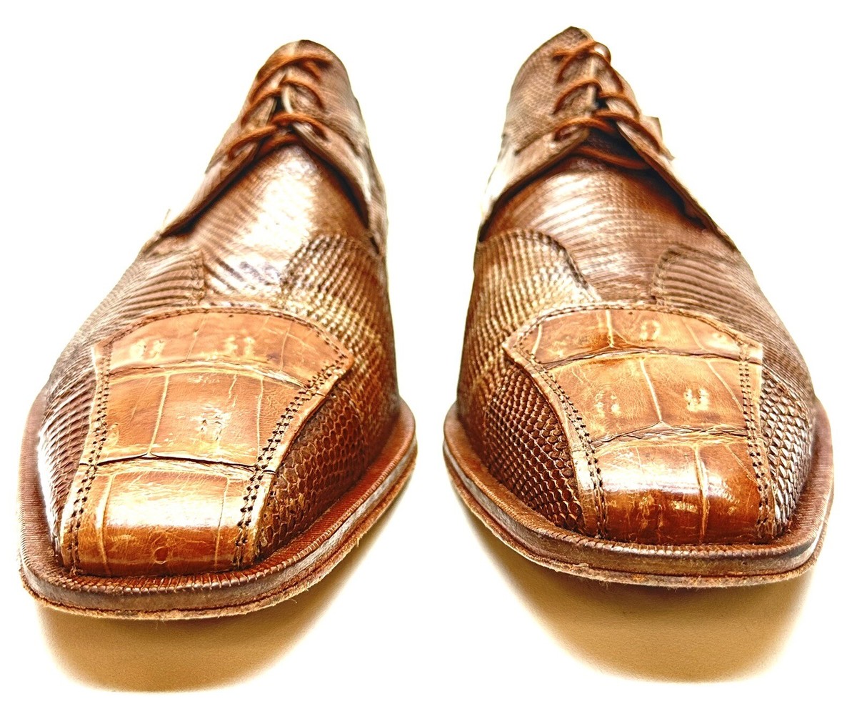 David Eden Oxfords Shoe Size 10 Maroon Croc Lizard David Eden Mens Crocodile/Lizard Oxfords Sz | Mercari main image 3