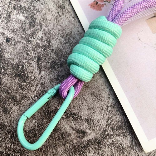 Lanyard Mesh Lanyard Keychains Phone Strap Braided Strips Keycord Key Rings - 第 12/20 張圖片