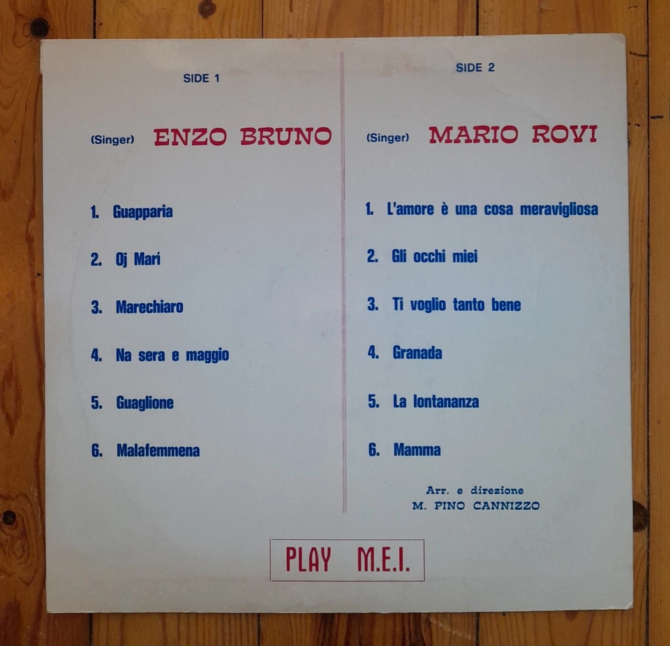 MARIO ROVI Souvenir D'Italy LP | HANDSIGNIERT / SIGNED 1960s | Souvenir Record - Bild 2 von 3