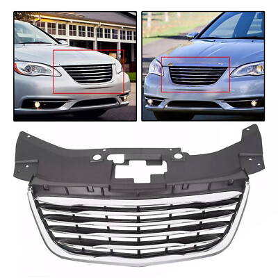 Front Hood Grille Grill Chrome For 2011-2014 Chrysler 200 68082050AE CH1200353