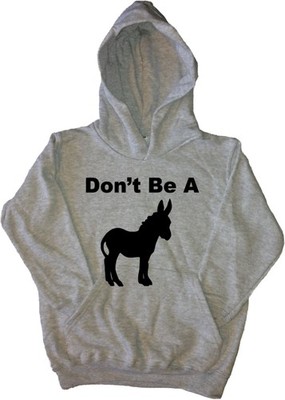 Don't Be A Donkey lustiges Kinder Hoodie Sweatshirt