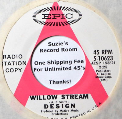 Design Willow Stream / Coloured Mile British Pop Rock EX 45 7'' Vinyl -Coupons!