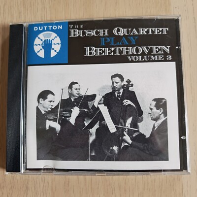 Busch Quart.Play Beethoven Vol.3 by Busch Quartet | CD | condition very good