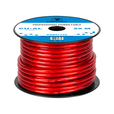 5901436708339 Kabel samochodowy 8Ga OD6.7mm CU+AL 25m Cabletech