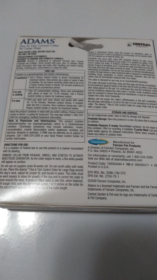 Adams Flea & Tick Control Collar for Large Dogs - Image 2 of 3