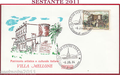 ITALIA FDC ROMA VILLE D'ITALIA VILLA MELLONE LECCE 1984 TORINO Y669