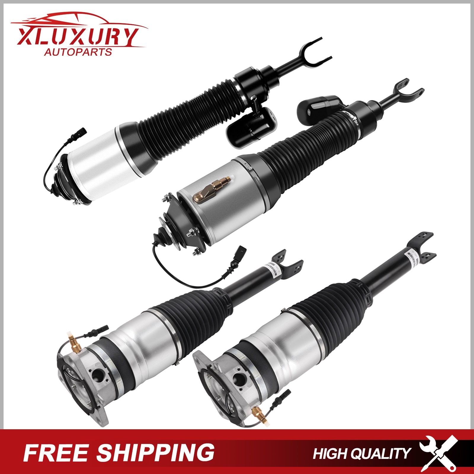 4PCS Air Suspension Struts Assembly For 04-18 Bentley Continental GT Flying Spur
