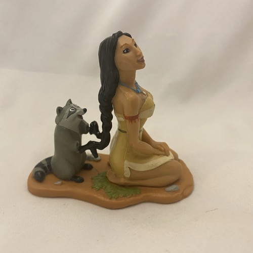 Vintage Disney Applause Pocahontas Meeko Waschbär Figur PVC Cake Topper Decopac - Bild 8 von 8