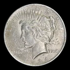1924 Peace Silver Dollar, AU