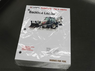 Terex TLB840PS Tier 4 Backhoe Loader Parts Manual Exploded View Diagram Book