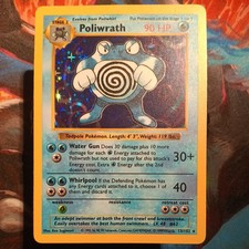 Poliwrath Holo Shadowless Base Set 13/102 LP