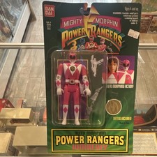 Bandai Power Rangers Kimberly Auto Morphin Action Figure Pink Boxed Tattoo