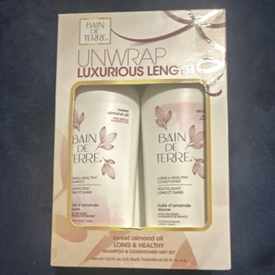 Bain de Terre Long & Healthy Shampoo & Conditioner Sweet Almond Oil 13.5 fl oz  