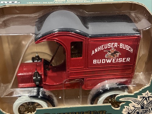 ERTL VINTAGE BUDWEISER ANHEUSER BUSCH 1905 DELIVERY CAR BANK - New In Box - Picture 2 of 7