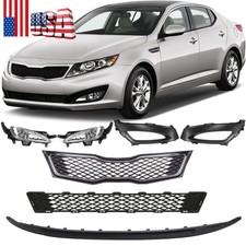 Front Upperlower Grille Foglights Covers Kit Fits Kia Optima Sxsxl 2011-2013