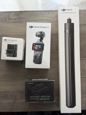 dji osmo pocket 3, box opened, nearly new tripod and mountain expander