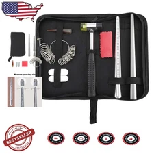 Ring Sizer Mandrel - Heavy Duty Steel Forming Tool - US/ Sizes w/ Hammer