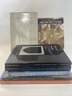 Gothic Cathedral Architecture Book Lot Chartres Bourges High Gothic Medieval