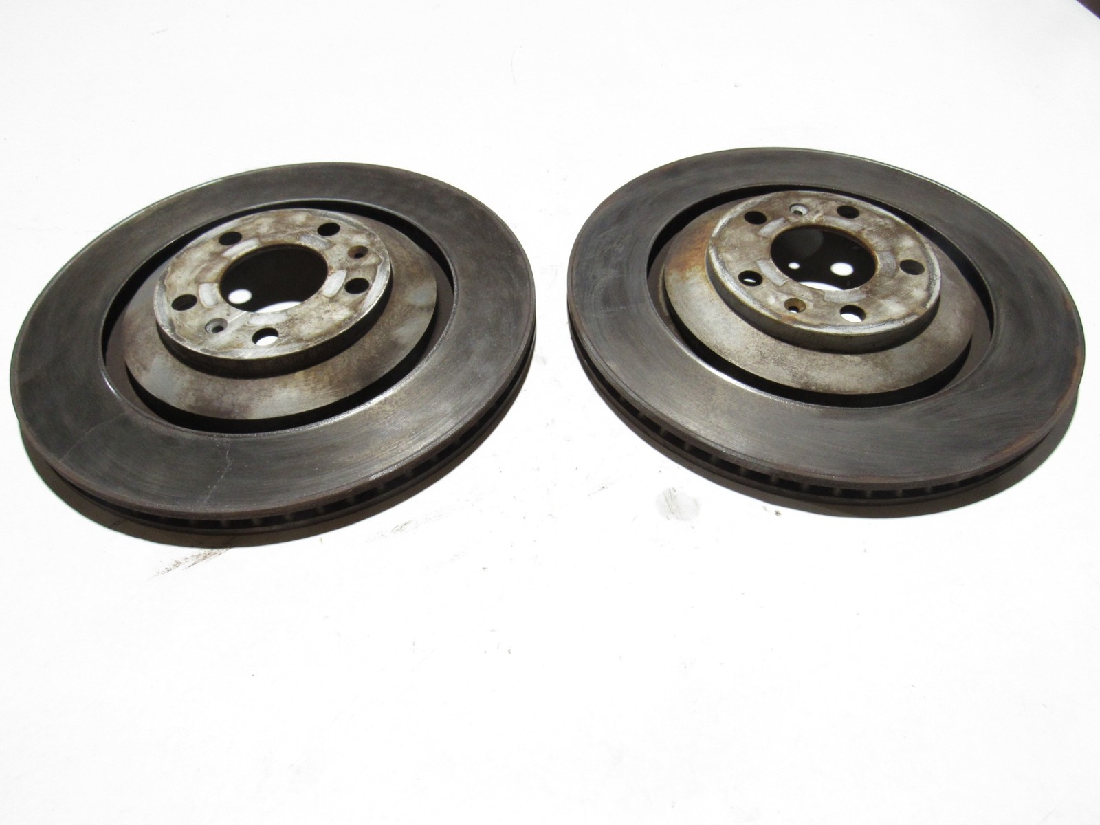 Bentley Continental GT 2012 6.0L Rear Right Left Brake Rotor Disc Set 11-18 ;#3