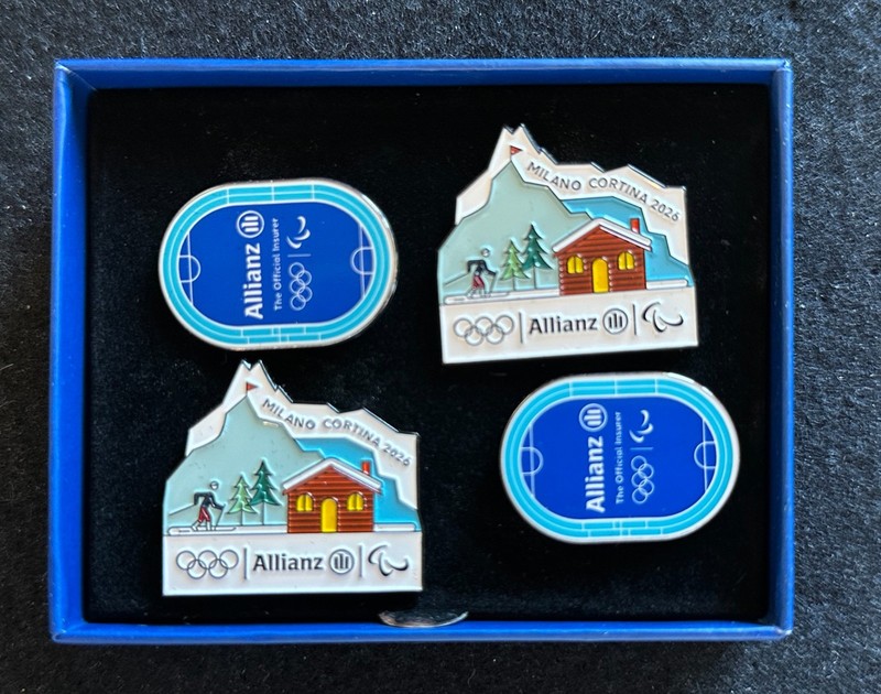 New Allianz 2026 Milano-Cortina 2026 Olympic Games Limited edition pins box