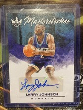2023-24 Panini Court Kings Master Strokes Larry Johnson Violet /35